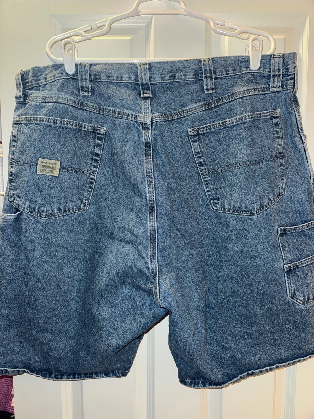 LEE brand Blue Denim carpenter Jean Shorts - Classic 90s Style size 42 - Picture 2 of 4